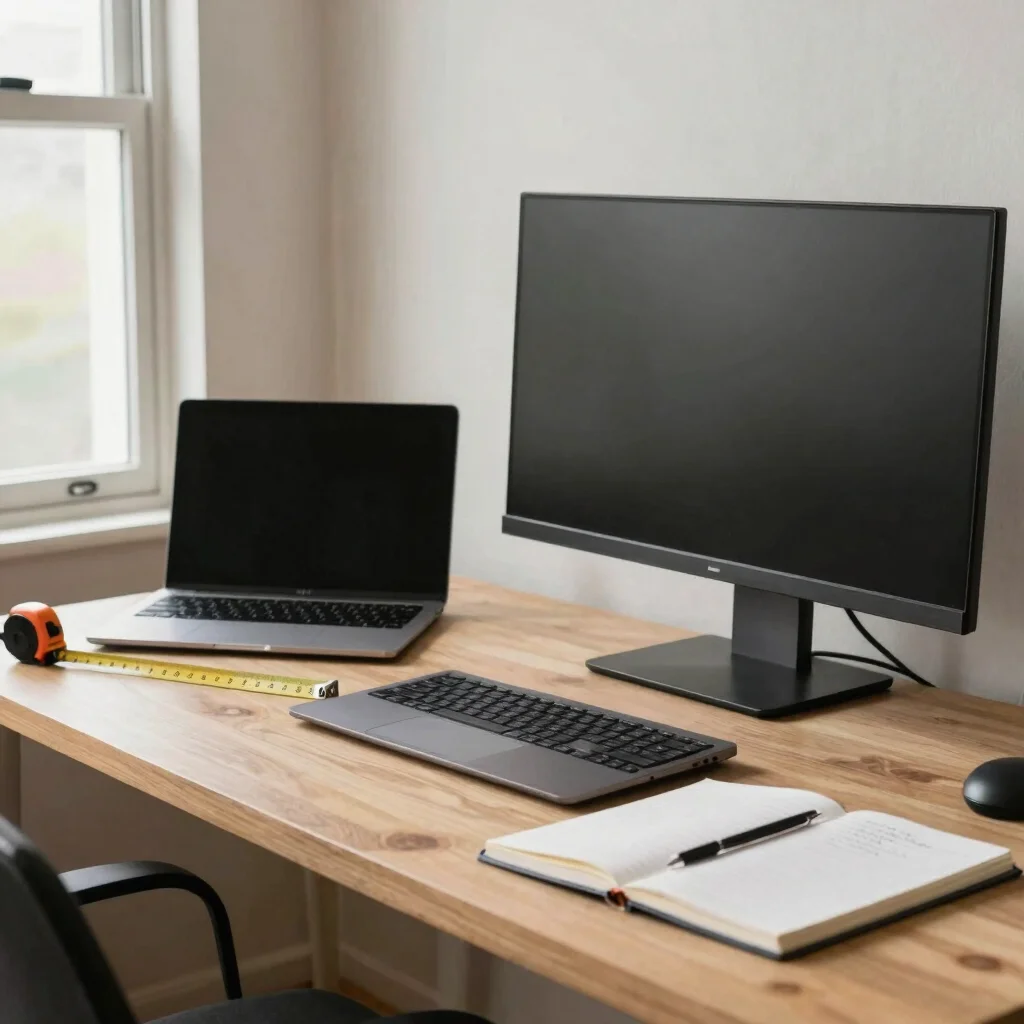 Antes de escolher um monitor, meça a mesa